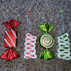 4 Big Candy Ornaments